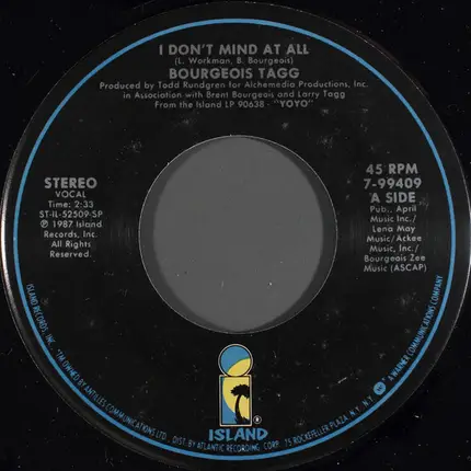 Bourgeois Tagg - I Don't Mind At All