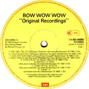 LP - Bow Wow Wow - Original Recordings