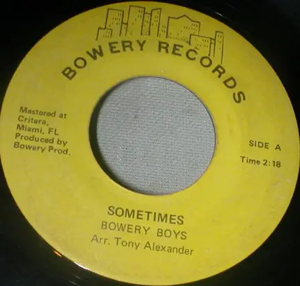 Bowery Boys - Sometimes