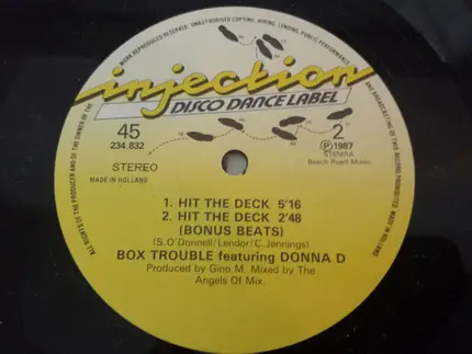 Box Trouble Featuring Donna D - Hit The Deck