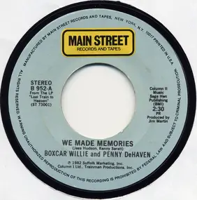 Boxcar Willie - We Made Memories / To My Baby I'm A Big Star All The Time