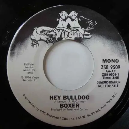 Boxer - Hey Bulldog (Stereo) / Hey Bulldog (Mono)