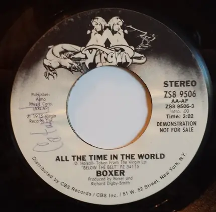 Boxer - All The Time In The World