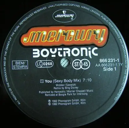 Boytronic - You (Sexy Body Mix)