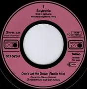 7inch Vinyl Single - Boytronic - Don't Let Me Down