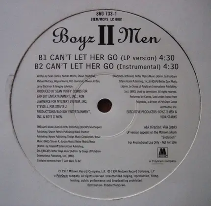 Boyz II Men - Can't Let Her Go
