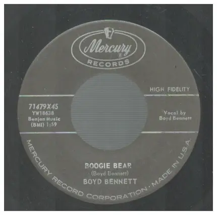 Boyd Bennett - Boogie Bear / A Boy Can Tell