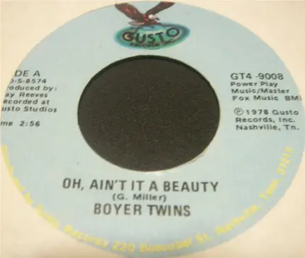 Boyer Twins - Oh, Ain't It A Beauty / Margaritaville