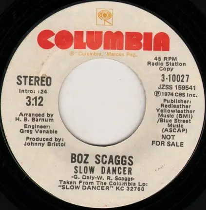 Boz Scaggs - Slow Dancer