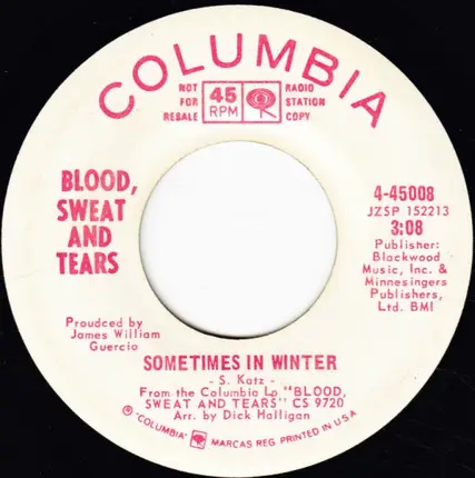 Blood, Sweat And Tears - And When I Die