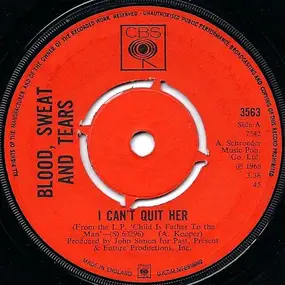Blood, Sweat & Tears - I Can't Quit Her