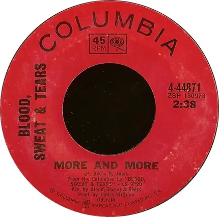 Blood, Sweat And Tears - Spinning Wheel / More And More