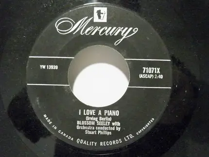 Blossom Seeley & Blossom Seeley With Orchestra , Benny Fields - I Love A Piano / The Man In The Phone Booth