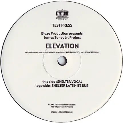 Blaze Production Presents James Toney Jr. Project - Elevation