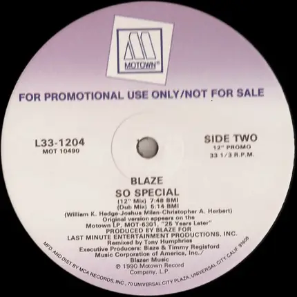 Blaze - So Special