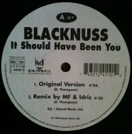 Blacknuss - It Should Have Been You