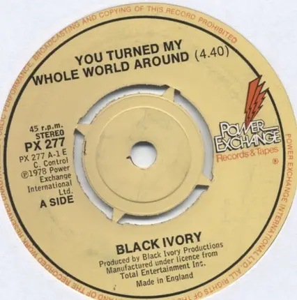 Black Ivory - You Turned My Whole World Around