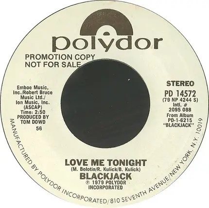 Blackjack - Love Me Tonight