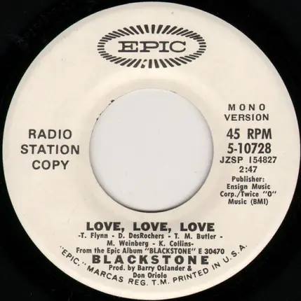Blackstone - Love, Love, Love