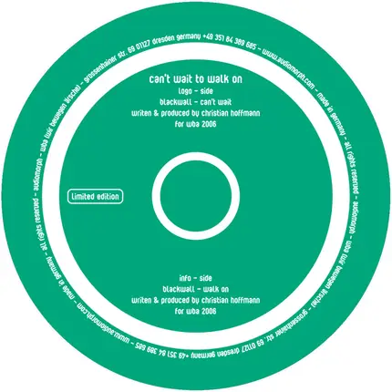 Blackwall - Can't Wait To Walk On