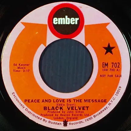 Black Velvet - Peace And Love Is The Message / Clown