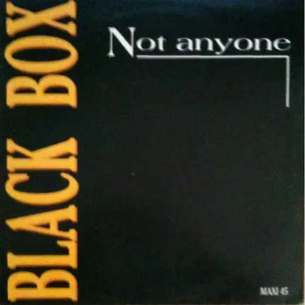 Black Box - Not Anyone