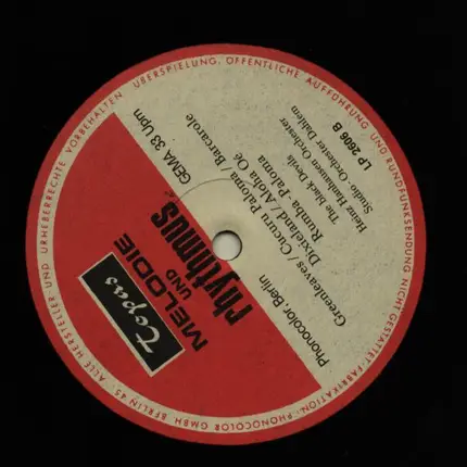 Black Devils, Heinz Hanhausen, SO Dahlem - Melodie und Rhythmus