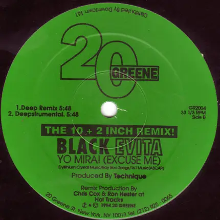 Black Evita - Yo Mira! (Excuse Me) (Remixes)