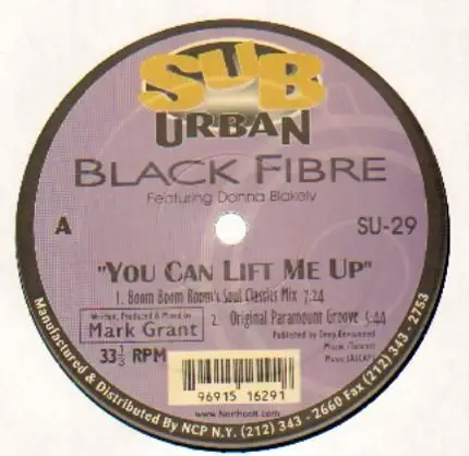 Black Fibre Featuring Donna Blakely - You Can Lift Me Up