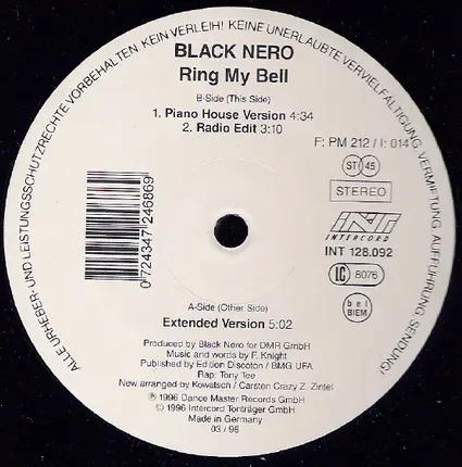 Black Nero - Ring My Bell