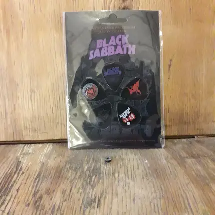 Black Sabbath Gitarren-Plectrum - 5 Stück, mit Black Sabbath Motive