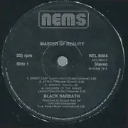 LP - Black Sabbath - Master Of Reality