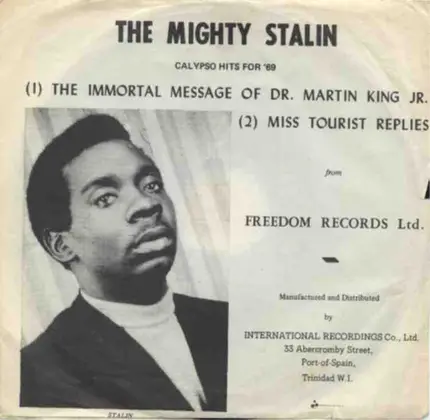 Black Stalin - The Immortal Message Of Martin Luther King / Miss Tourist Replies