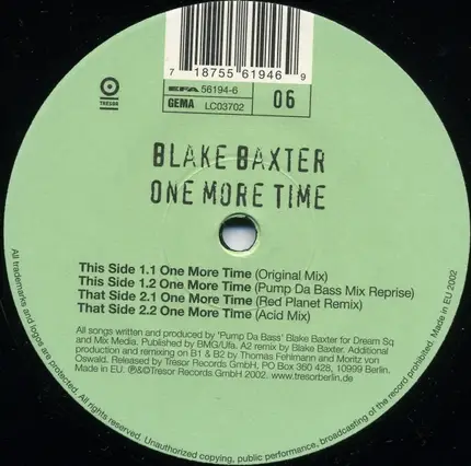 Blake Baxter - ONE MORE TIME