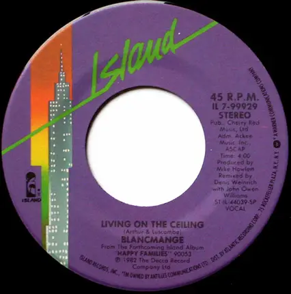 Blancmange - Living On The Ceiling