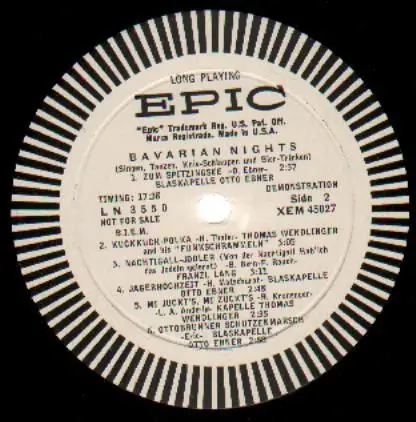 Blaskapelle Otto Ebner - Bavarian Nights