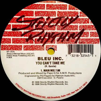 Bleu Inc. - You Can't Take Me