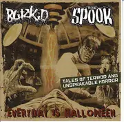 7inch Vinyl Single - Blitzkid / The Spook - Everyday Is Halloween - Tales Of Terror And Unspeakable Horror - Orange Vinyl
