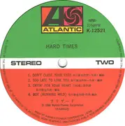 LP - Blizard - Hard Times - Insert