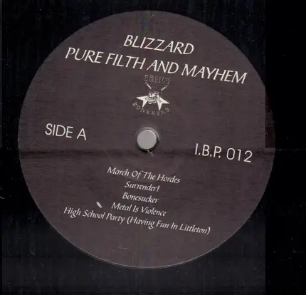 Blizzard - Pure Filth And Mayhem