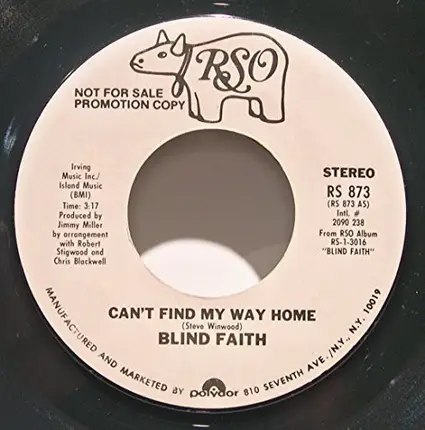 Blind Faith - Can't Find My Way Home