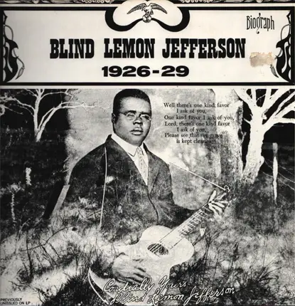 Blind Lemon Jefferson - 1926-1929