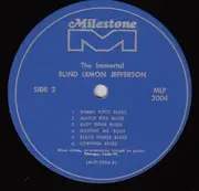 LP - Blind Lemon Jefferson - The Immortal - Blue labels