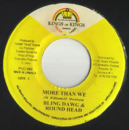 Bling Dawg & Round Head / General B - More Than We / Clothes