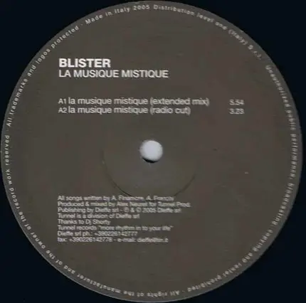 Blister - La Musique Mistique