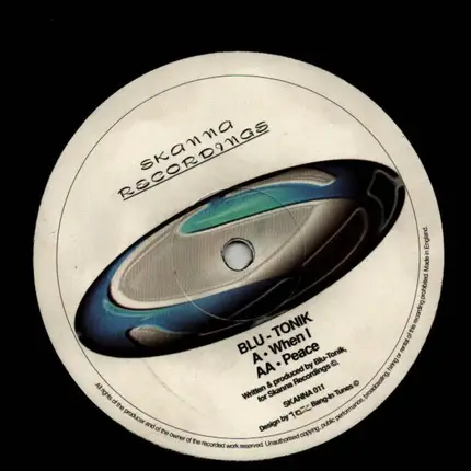 Blu - Tonik - When I / Peace