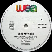 12inch Vinyl Single - Blue Matisse - Endgames (Version Remix - Spécial Club)