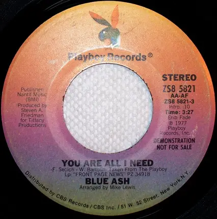 Blue Ash - You Are All I Need