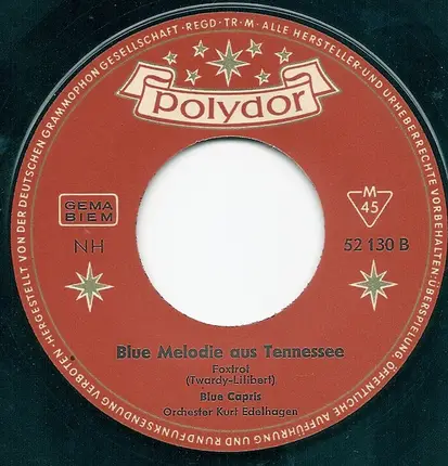 Blue Capris - Es Fährt Ein Schiff / Blue Melodie Aus Tennessee