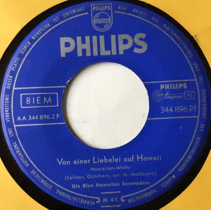 Blue Hawaiian Serenaders - Kapitän, Capitano
